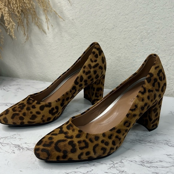 Aerosoles Bettie Cheetah Print Block Heel Women - Picture 1 of 11